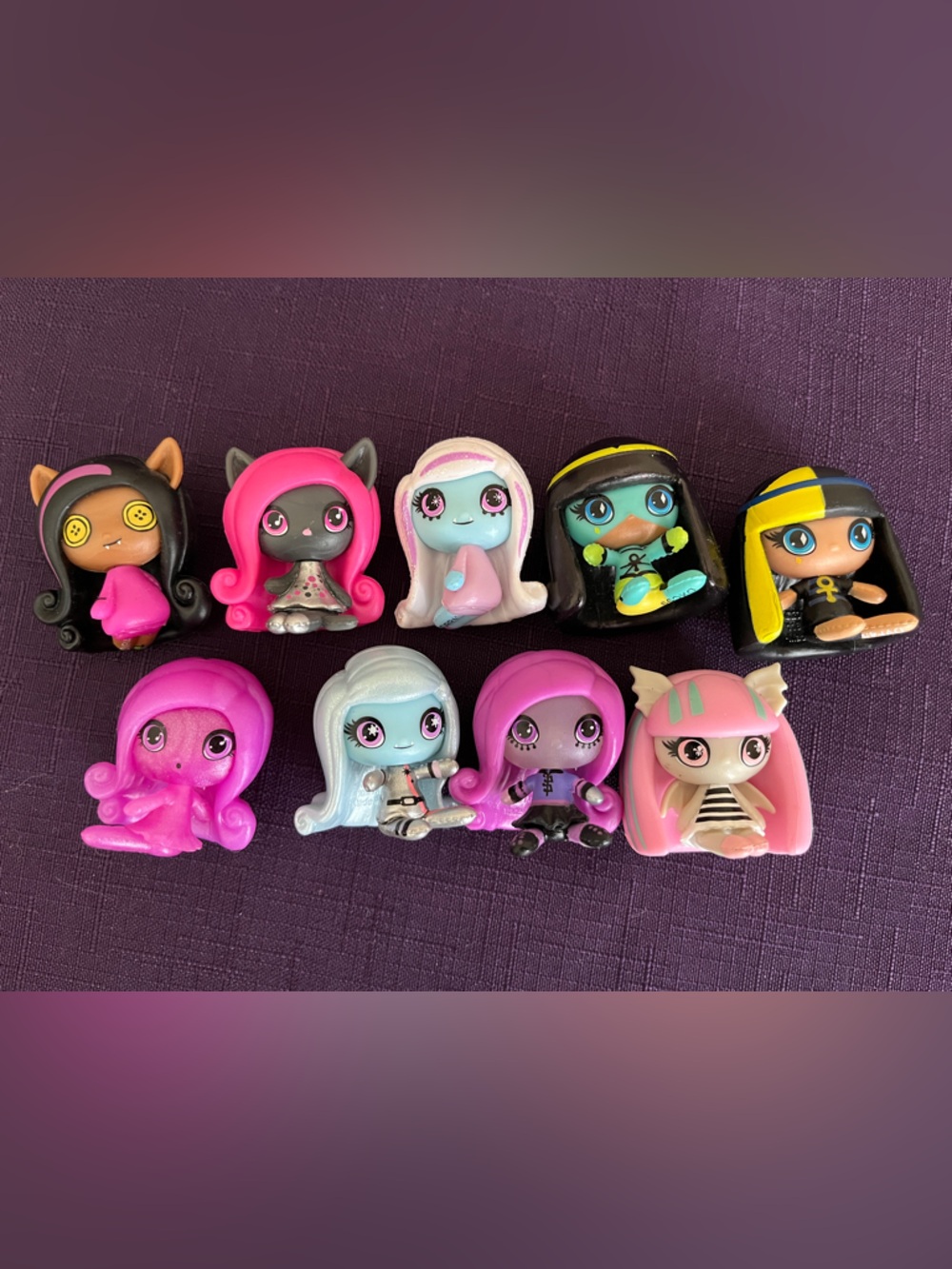 Lot 9 Monster High Blind Bag Mini Figures and